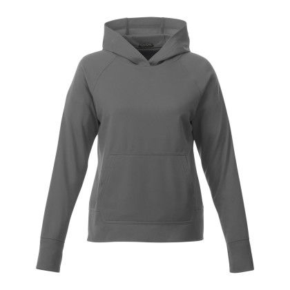 Custom Women's COVILLE Knit Hoodie with Thumb Holes - Gray Storm