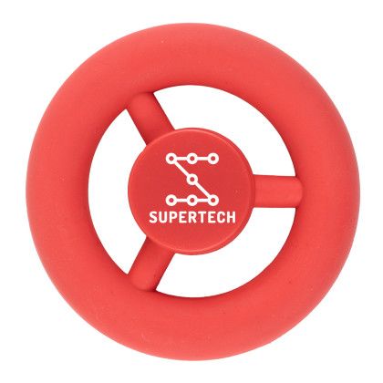 CCustom Spin Squeeze Rubber Grip-Squeeze Spinning Stress Relieving Exerciser - Red