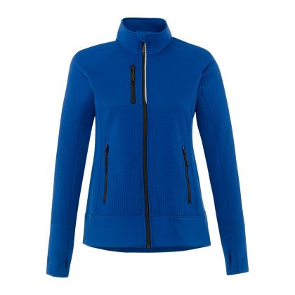 Custom Women's PANORAMA Hybrid Knit Jacket - Metro Blue