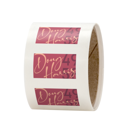 Custom Rectangle 2" x 1" Roll Labels with Full Color Logo