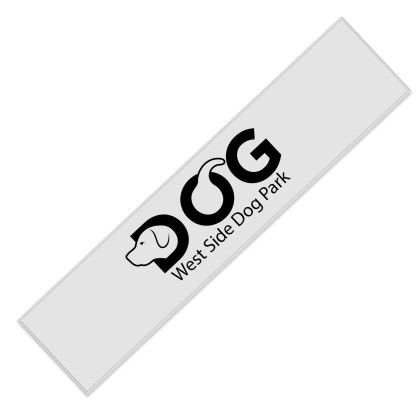 Custom Wide Leash Cover - White