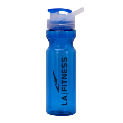 Custom 28oz Fitness Bottle with Guzzler Lid - Royal