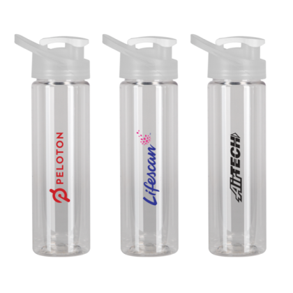 Custom Logo YUMA 25 oz. Clear Freedom Bottle with Guzzler Lid