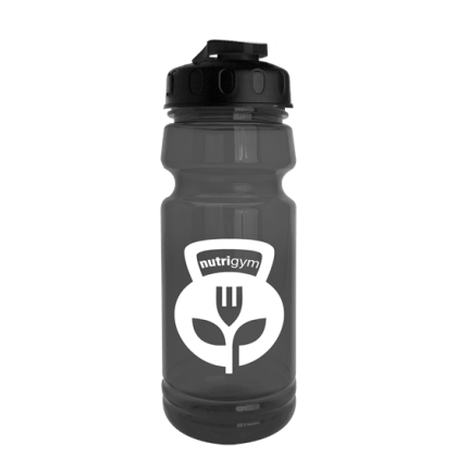 Custom The Trainer - 24 Oz. UpCycle RPET Bottle With Flip Lid - Smoke