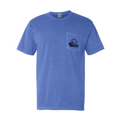 Custom Comfort Colors Adult Heavyweight Pocket T-Shirt - FLo BLue