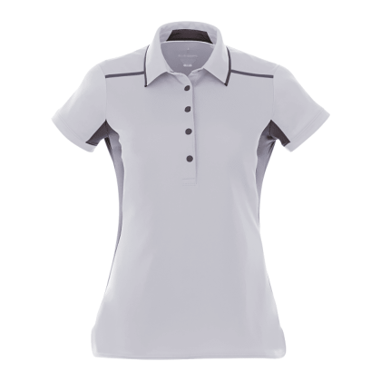 Custom Women's Royce Short Sleeve Polo - Light Gray/Gray Storm 
