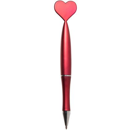 Custom Printed Red Heart Pen