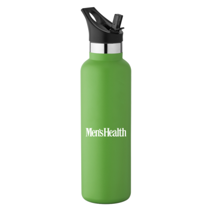 20 oz Basecamp Mesa Tundra Bottle with Screw Top, Flip-Top Straw Lid - Lime Green