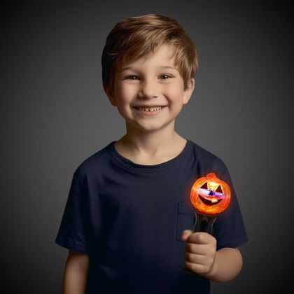 Custom LED Pumpkin Spinner Wand