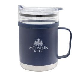 Custom 15 Oz. Morgan Stainless Steel Mug - Navy