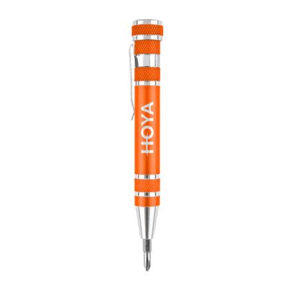 Custom Pocket Pal Aluminum Tool Pen - Orange