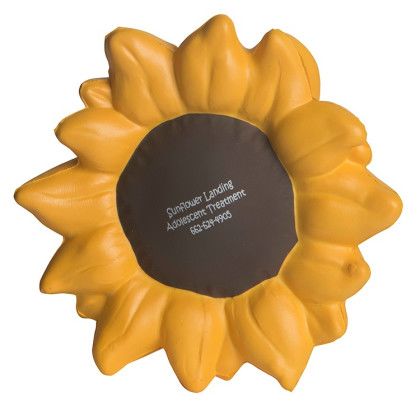 Custom Sunflower Stress Reliever with Logo