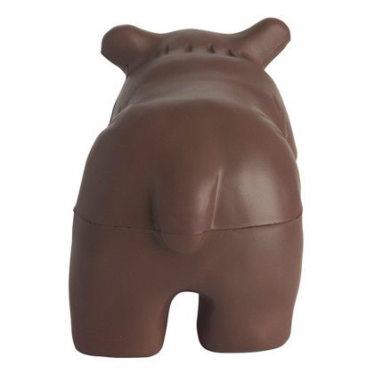 Custom Brown Bear Stress Reliever - Back