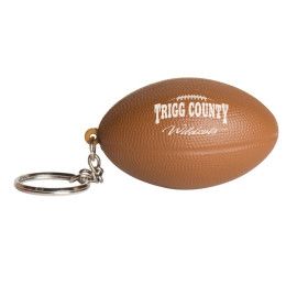 Custom Football Stress Reliever Keyring with Logo Imprint