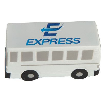 Custom Shuttle Bus Stress Reliever with Logo on Top