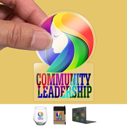 CUSTOMCUT CLEAR 2 - 9 sq. inch Full Color Custom Shape Removable Vinyl Sticker Decals CUSTOMCUT CLEAR 2 - 9 sq. inch Full Color Custom Shape Removable Vinyl Sticker Decals