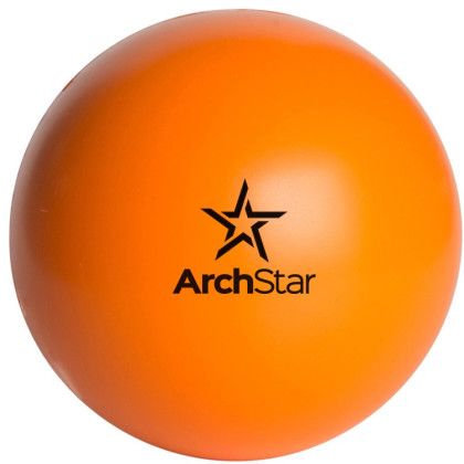 Custom Day of the Dead Stress Ball with Logo Imprint on Back - Orange