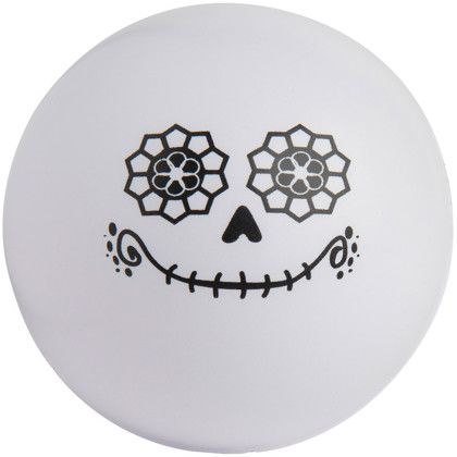 Custom Day of the Dead Stress Ball - White