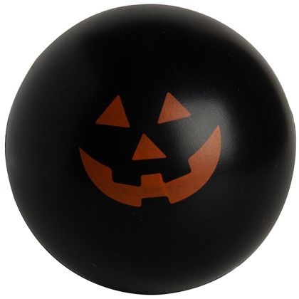 Custom Jack O Lantern Stress Ball - Black