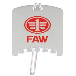 Custom Golf Bag Tag with Tees - White