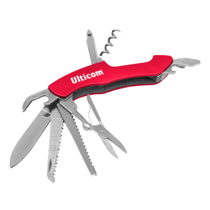 Custom Chipper Multi-tool with Logo - Red Custom Chipper Multi-tool with Logo - Red