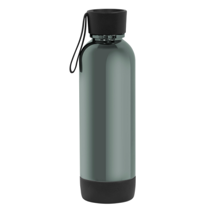 Custom Lite-Up Water Bottle - 22 oz - Gunmetal