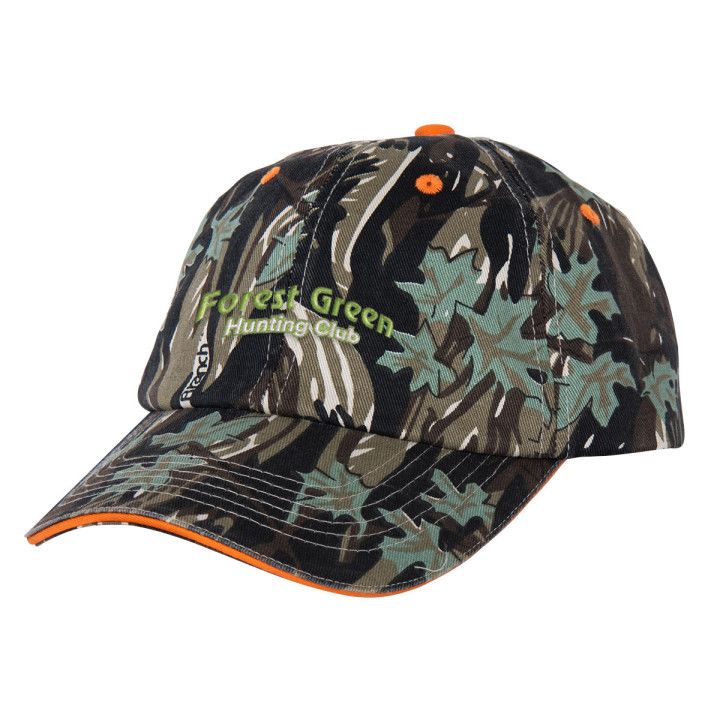 Custom Embroidered Camouflage Cap