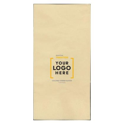 Custom Colored Dinner Napkins - Ivory