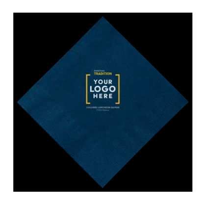 Custom Colored Luncheon Napkins - Dark Blue