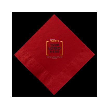 Custom Colored Luncheon Napkins - Red