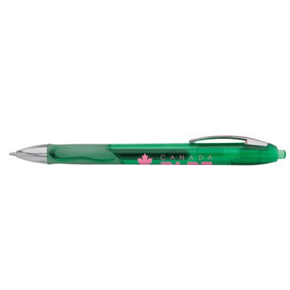 Custom BIC Ferocity Clic Gel Pen - Green