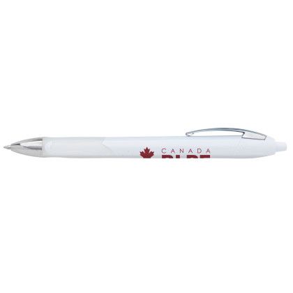 Custom BIC Ferocity Clic Gel Pen - White