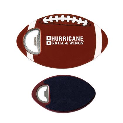 Custom Football Coaster Bottle Opener