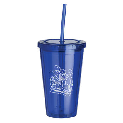 Custom 16 oz. Everyday Plastic Tumbler - Blue