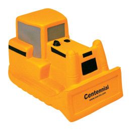 Custom Bulldozer Stress Reliever with Logo Imprint