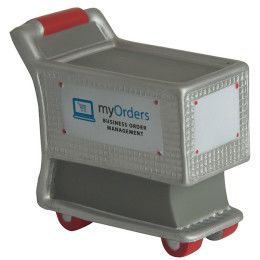 Custom Shopping Cart Stress Reliever with Logo Imprint