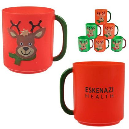 Custom Reindeer Mug with Logo Imprint