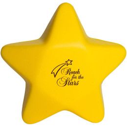 Custom Slow Return Foam Star Stress Reliever with Logo Imprint