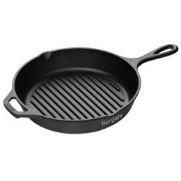 Custom Lodge 10.25" Cast Iron Grill Pan with Engraved Logo