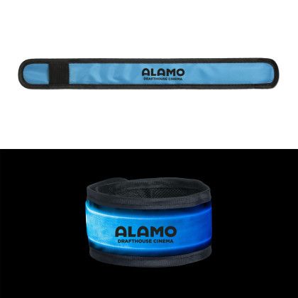 Custom Light-Up Slap Bracelet - Blue Custom Light-Up Slap Bracelet - Blue
