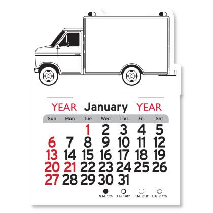 Peel-N-Stick® Calendar - Ambulance - White