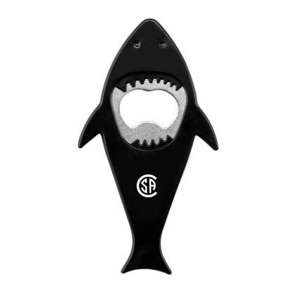 Custom Shark Bottle Opener - Black