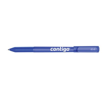 Custom Paper Mate Write Bros Stick Pen Blue Barrel - Blue Ink