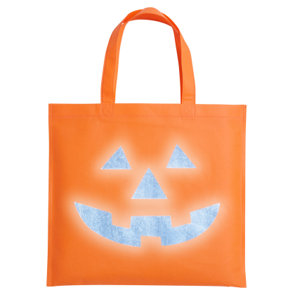 Bulk Pumpkin Reflective Tote Bag
