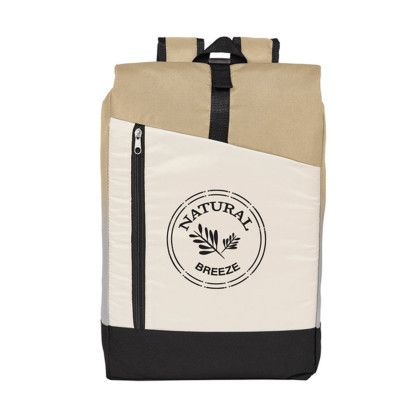 Custom Summit Foldover Backpack - Sand