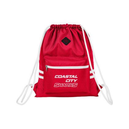 Custom Team 365 Zone Drawstring Backpack - Sport Red