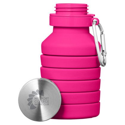 Custom Prisma 18oz Collapsible Water Bottle - Heliconia