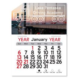 Peel-N-Stick® Calendar - Semi Truck