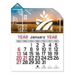 Economical Peel-N-Stick® Barn Calendar 