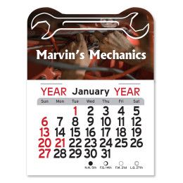 Budget Peel-N-Stick® Wrench Calendar